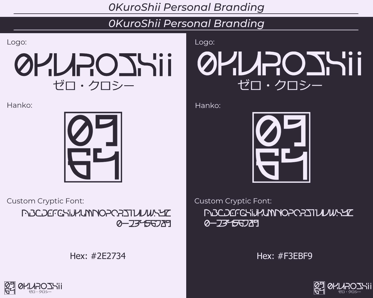 Branding design I made for myself.