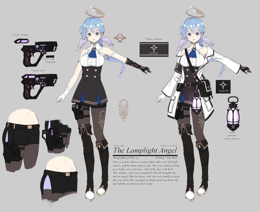 a concept I made for HoyoFest Millenium Idol event wherein they asked for a movie concept for Robin to star in.