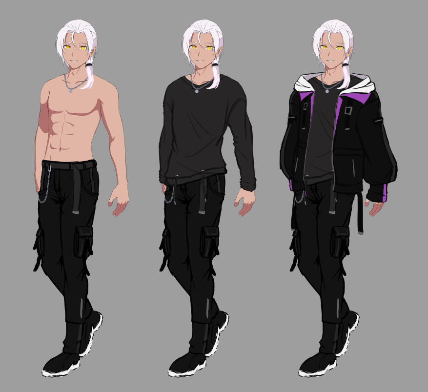 A sketch of the outfit I'm conceptualizing for my OC