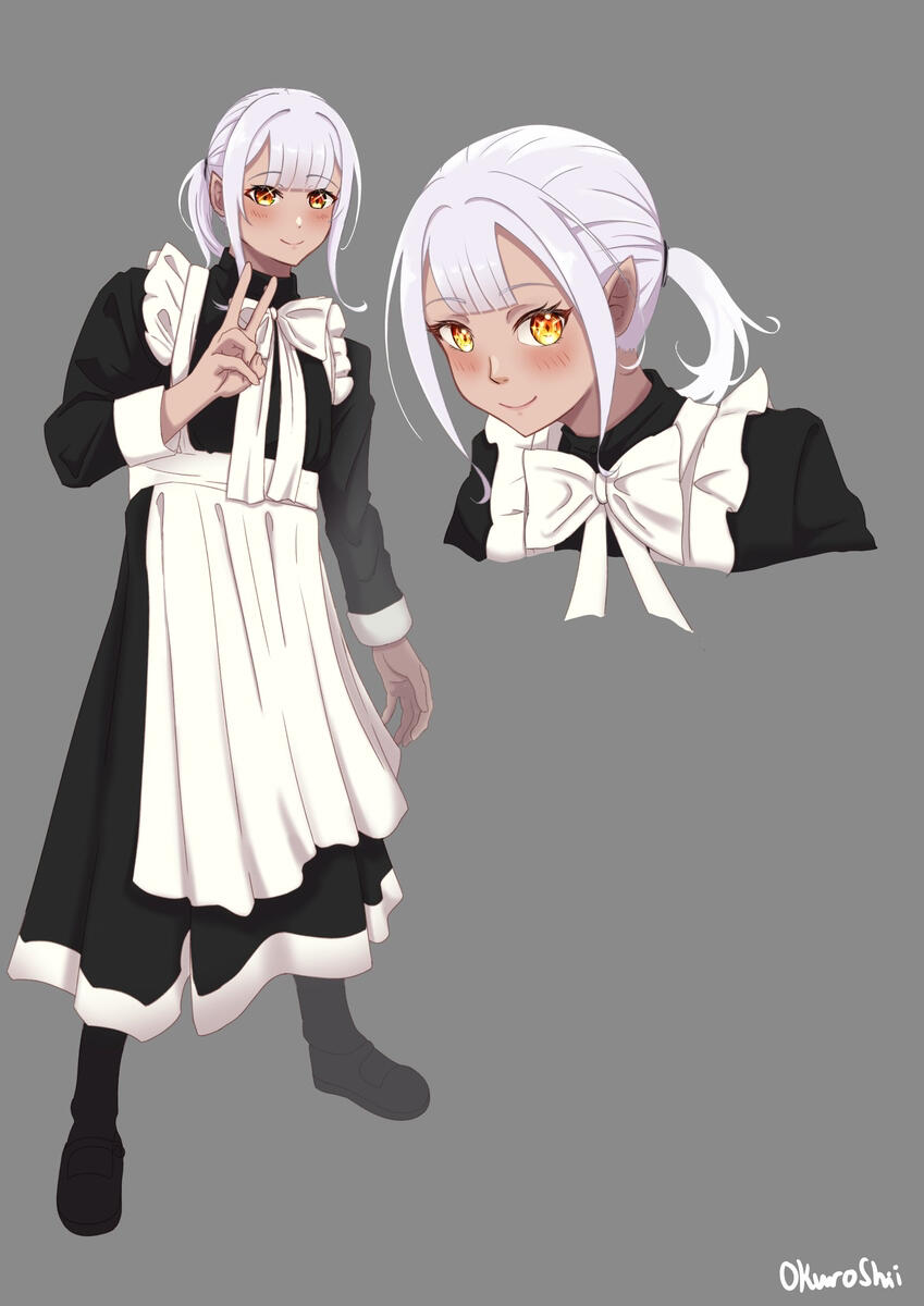Shiroe in Maid Outfit (lol)